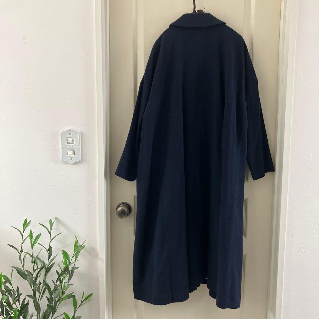 新春セール✨アデュートリステスロワズィールLOISIR✨紺ヘリンボンロングコート
