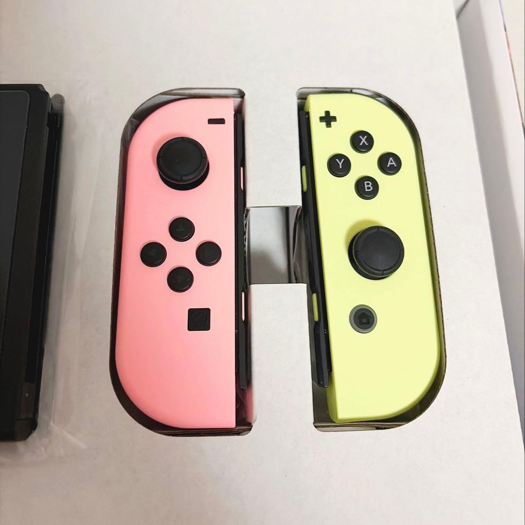 Nintendo Switch本体Joy-Conパステルピンク　パステルイエロー