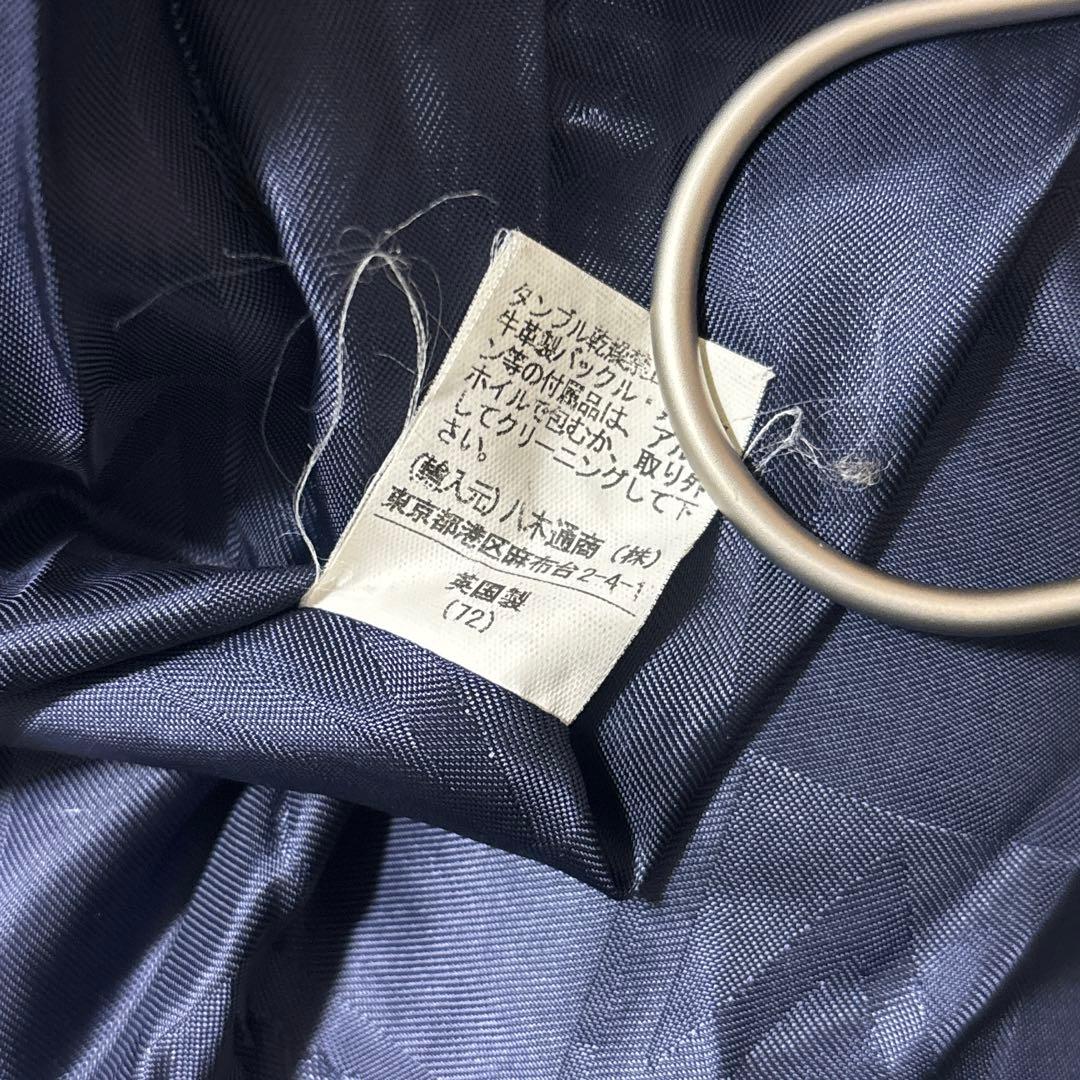 美品 マッキントッシュ 英国製 カシミヤ混 ダンケルド ステンカラーコート 40