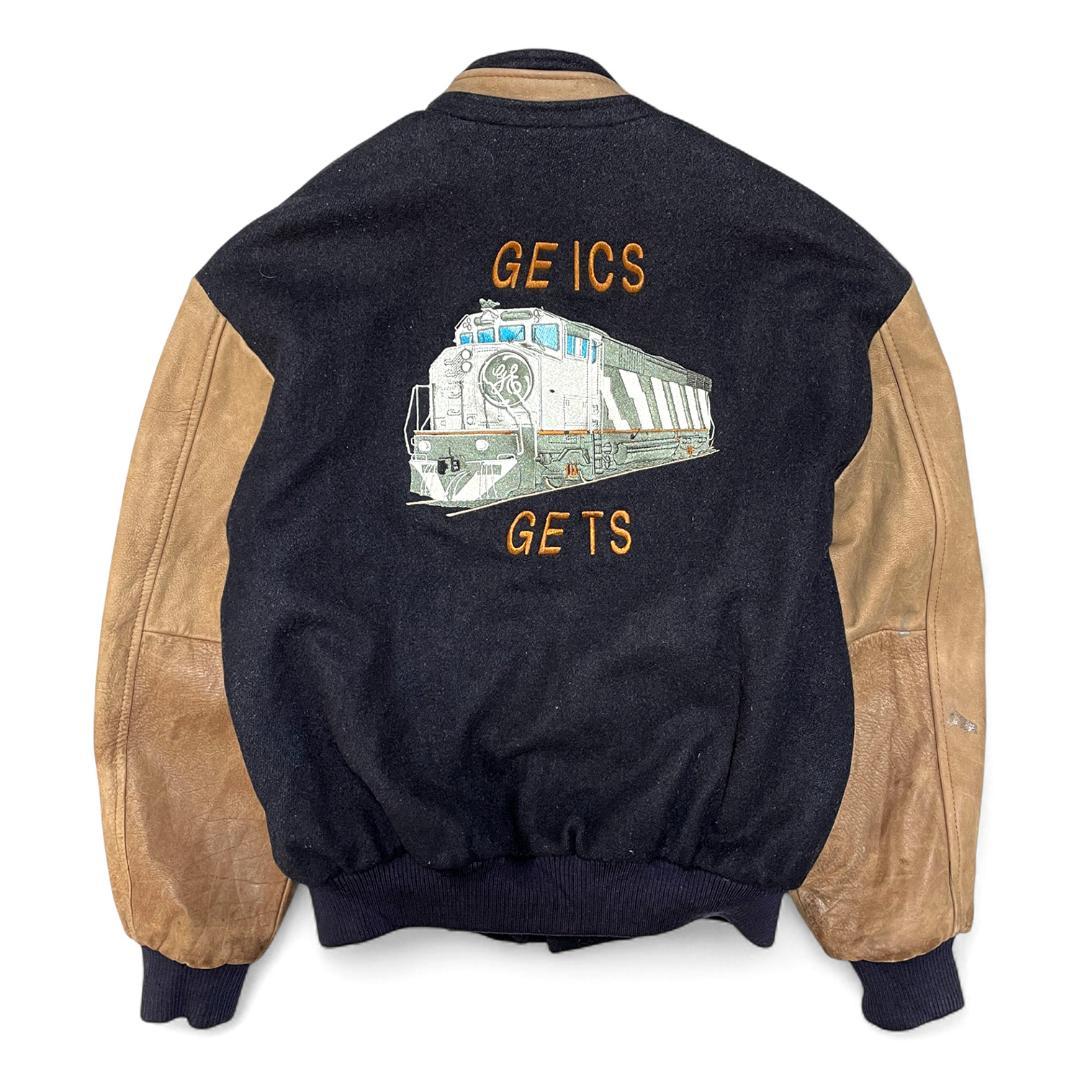 90S カナダ製 GE ゼネラル エレクトリック 列車 スタジアムジャケット
