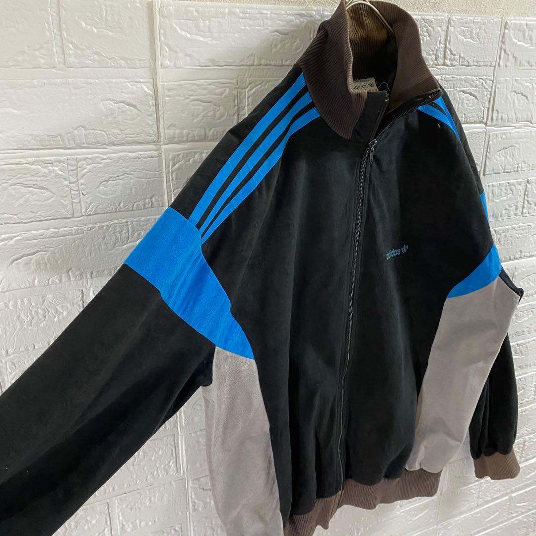 アディダス　70s-80s フランス製ビンテージ　ベロアトラックジャケット