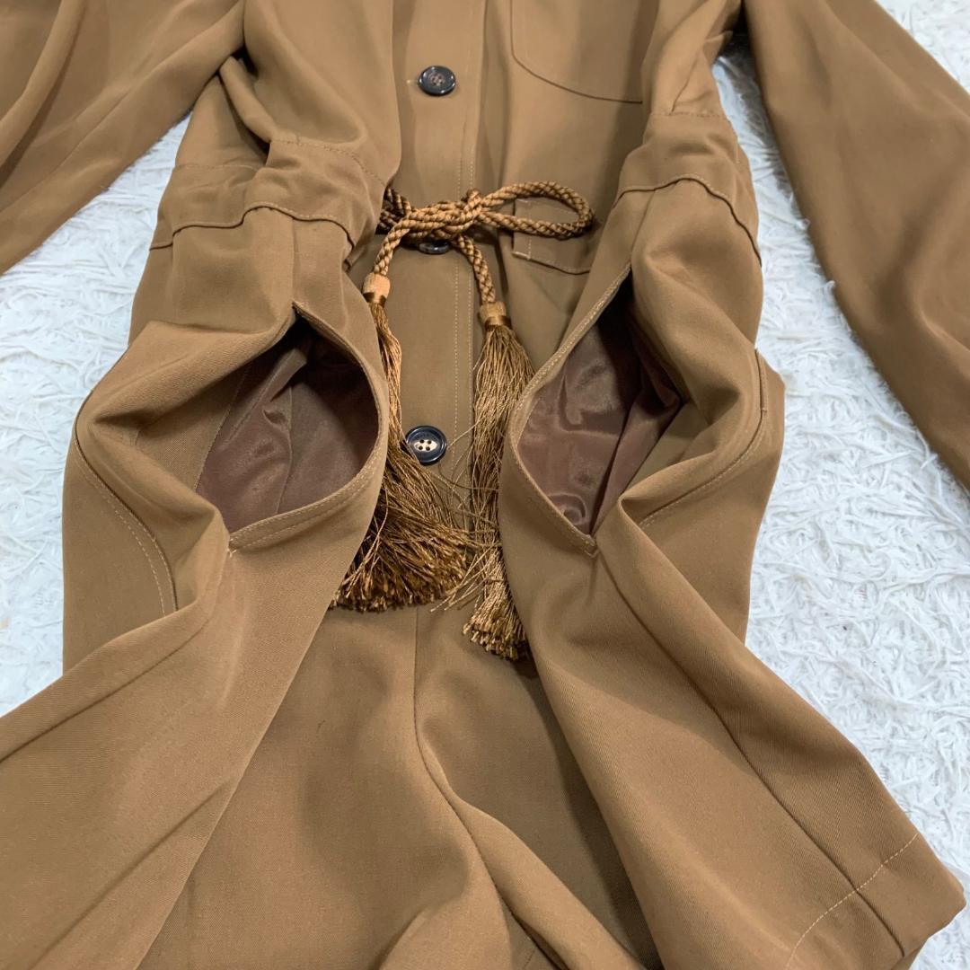 17529✨24年 マックスマーラ ジャンプスーツ ウール 36 S ブラウン