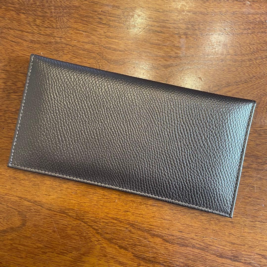 皇居長財布　ブロンズカラー牛革