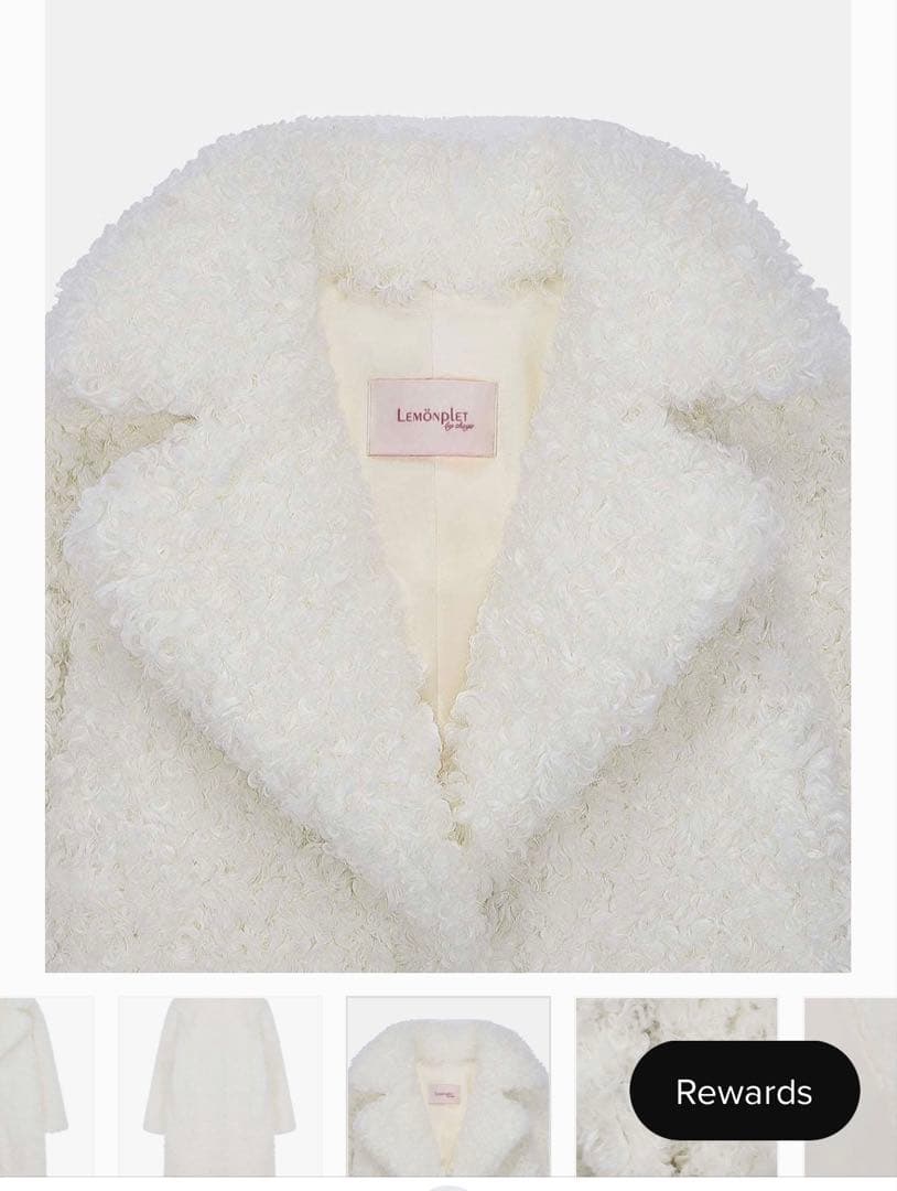 レモンプレット　ホワイト ロングコート