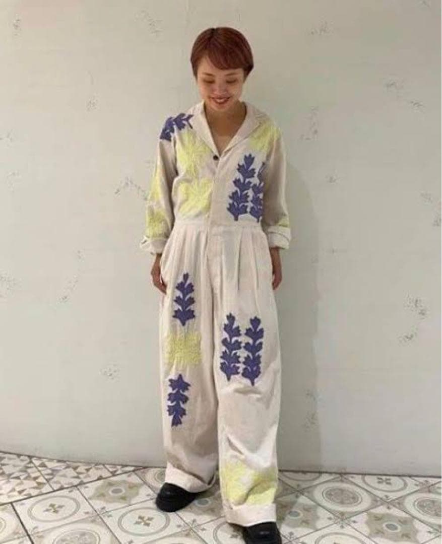 サラマリカ フラワー パッチワーク オールインワン