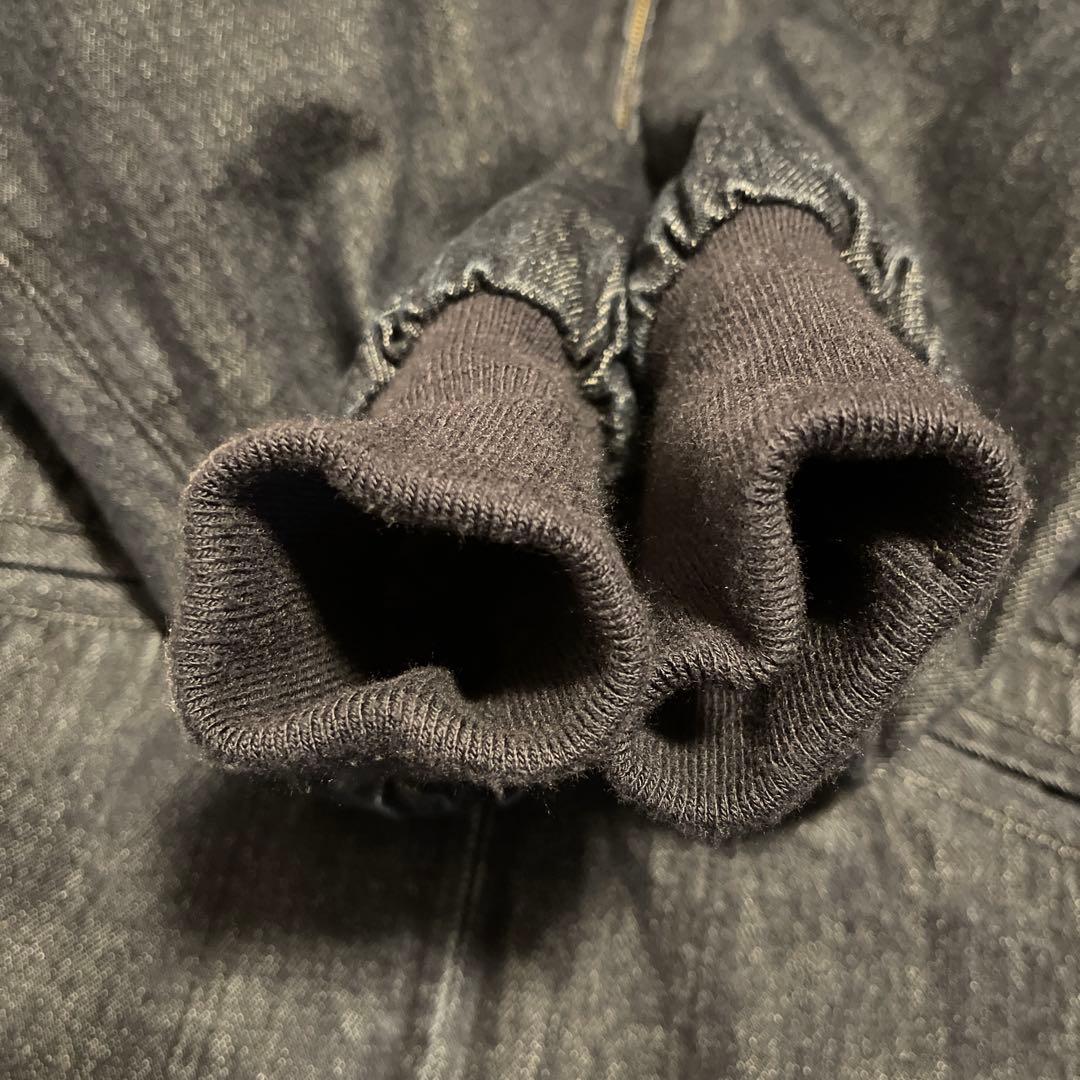 美品 HOUSTON デニムフーディ 中綿 USNA ミリタリージャケット XL