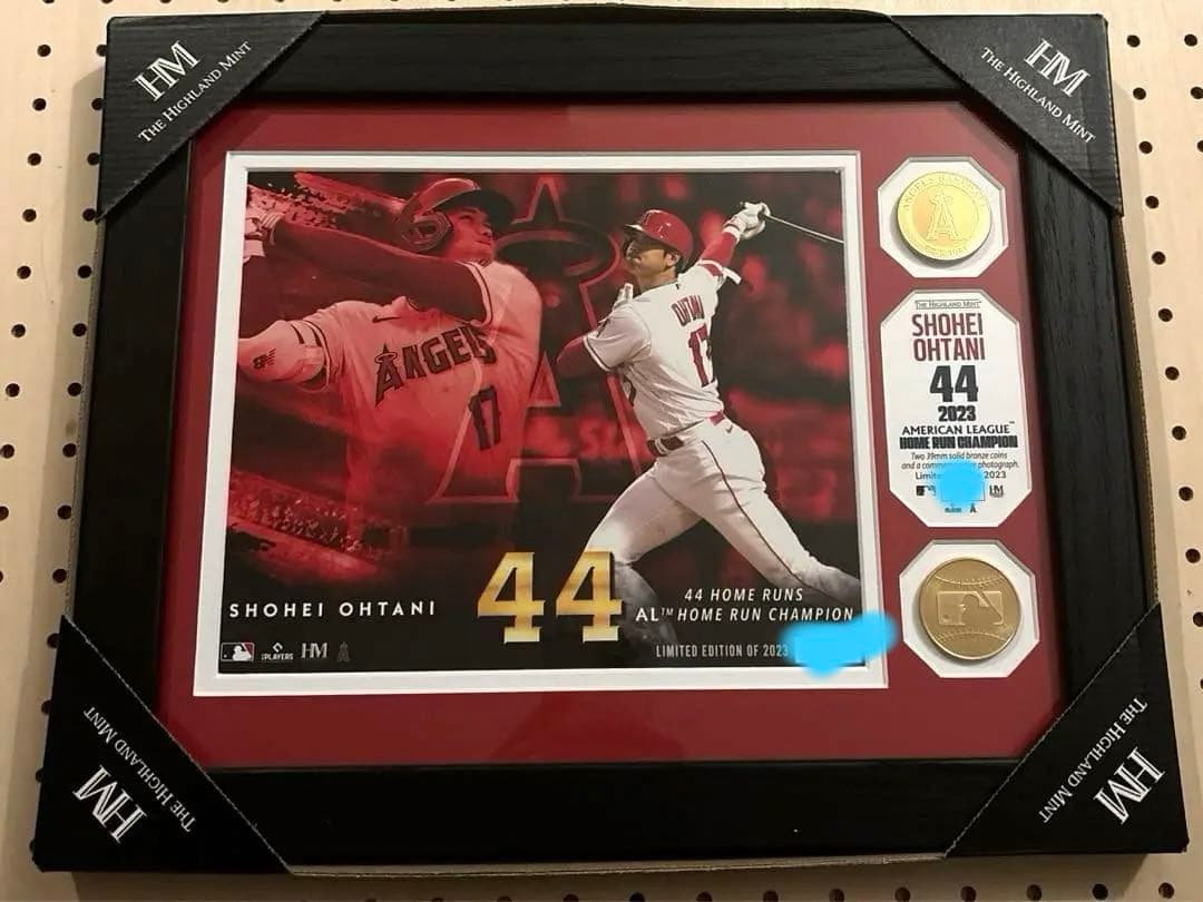 大谷翔平選手 2023 AL HR王獲得記念ダブルフォトミント 大谷翔平 2024 50/50達成記念グッズ ダブルコインフォトミント