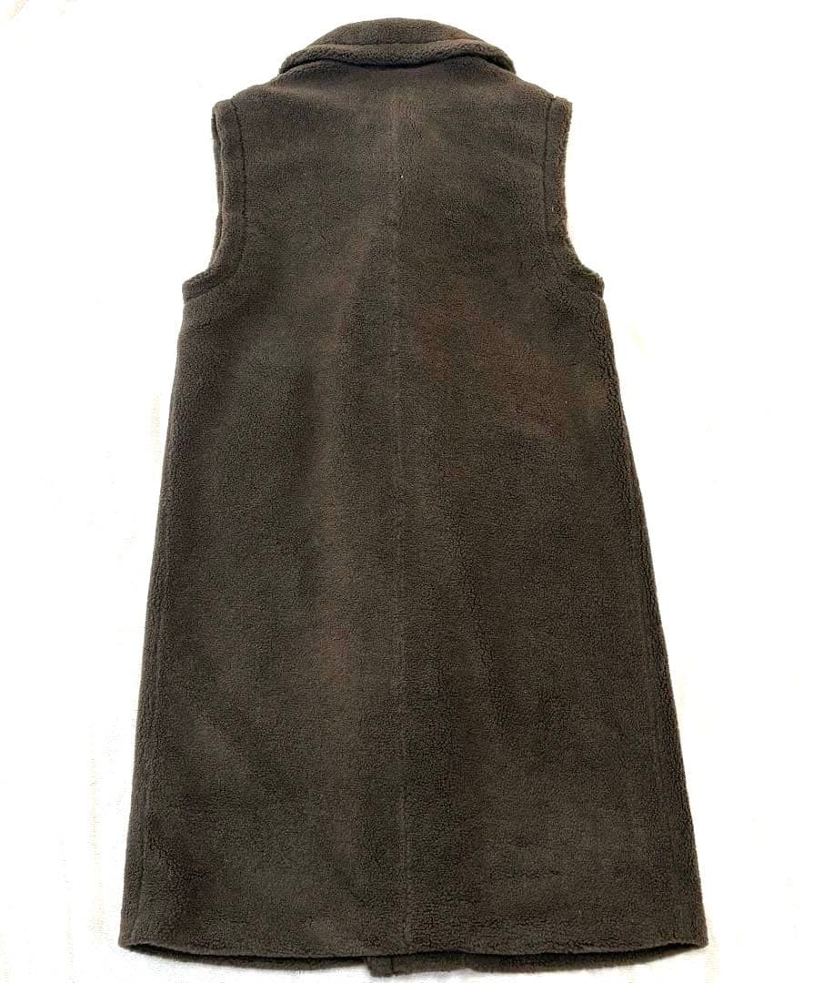 【新品未使用】LOUNIE ルーニー　ボア　ロング　ジレ　ベスト　テディベア　茶