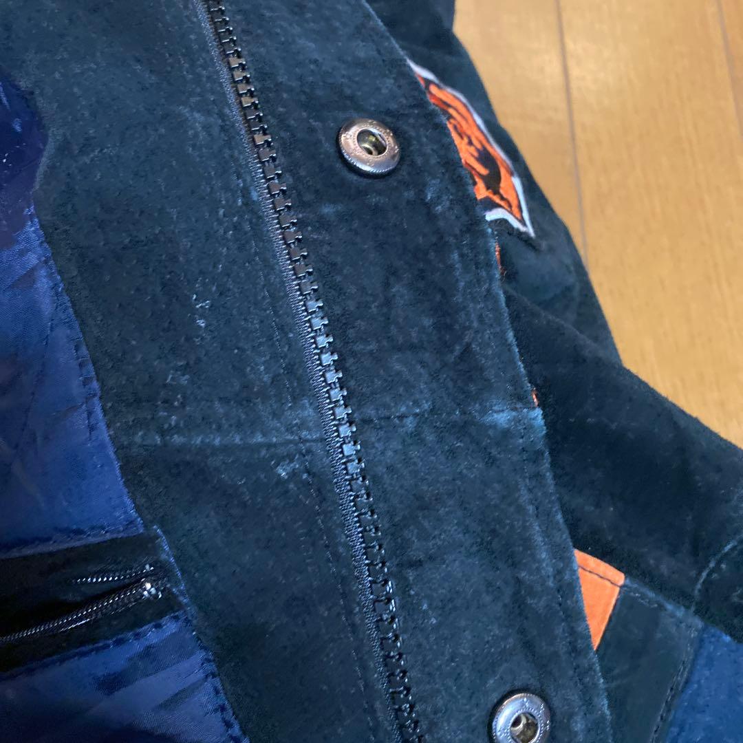 NFL　Chicago Bears　スウェードレザースタジャンL シカゴベアーズ