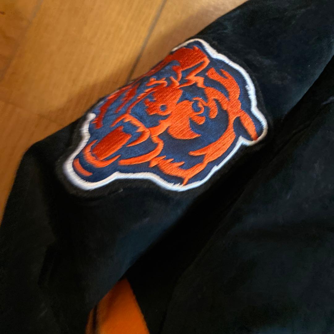 NFL　Chicago Bears　スウェードレザースタジャンL シカゴベアーズ