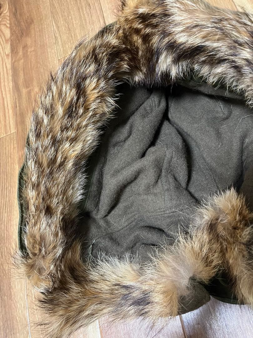 50s アメリカ軍 実物 M51 フード コヨーテファー ワイヤー付き 米軍