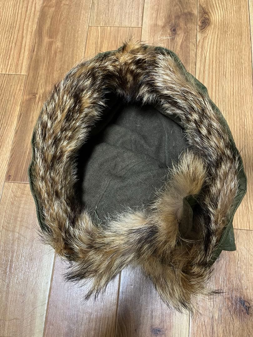 50s アメリカ軍 実物 M51 フード コヨーテファー ワイヤー付き 米軍