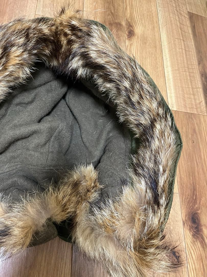 50s アメリカ軍 実物 M51 フード コヨーテファー ワイヤー付き 米軍