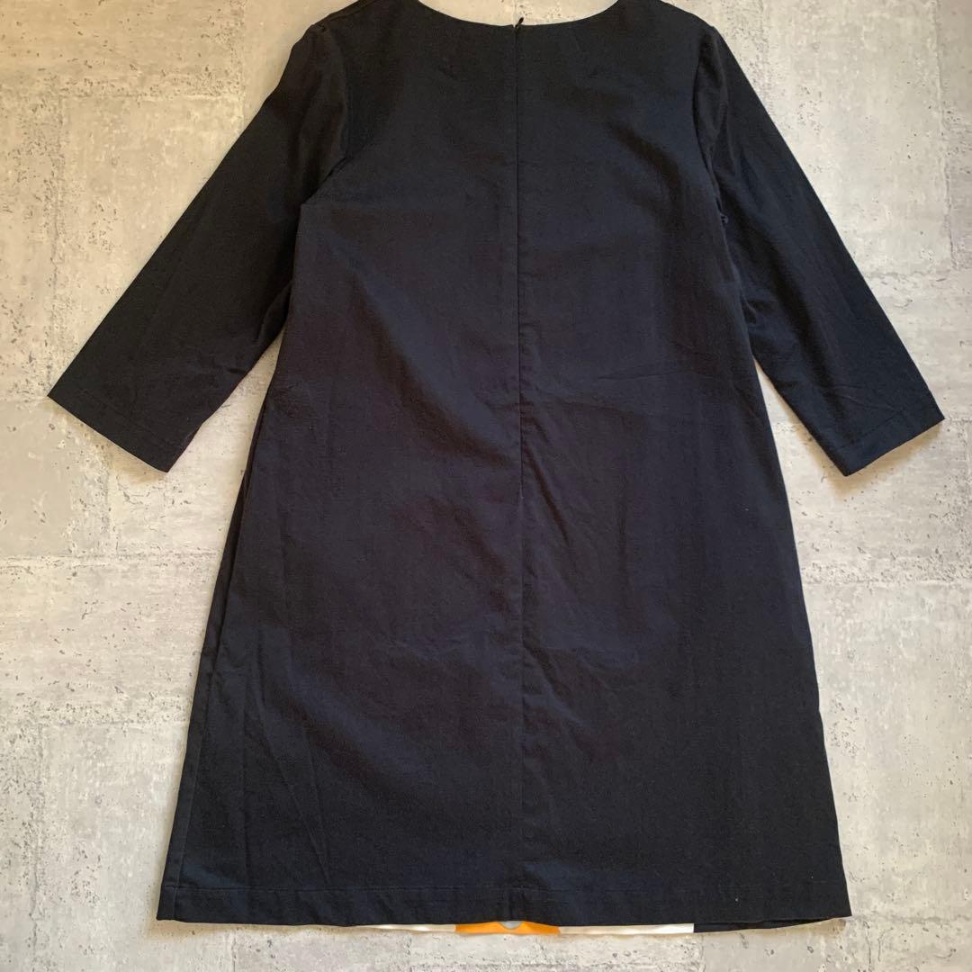 marimekko マリメッコ ウニッコ柄 ワンピース 42 ブラック 黒 レア