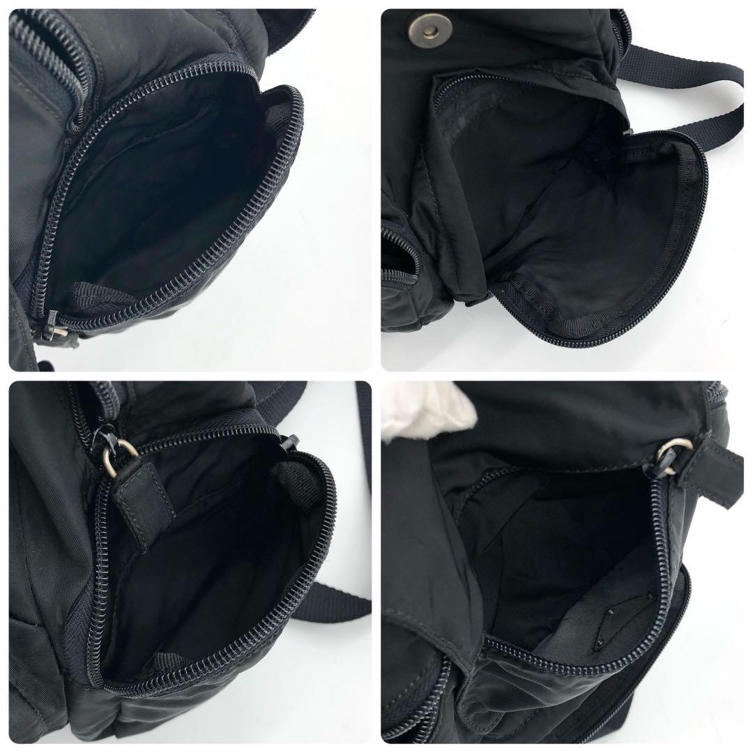 【極上美品✨】プラダ ミニ リュック バッグパック ナイロン 三角プレート