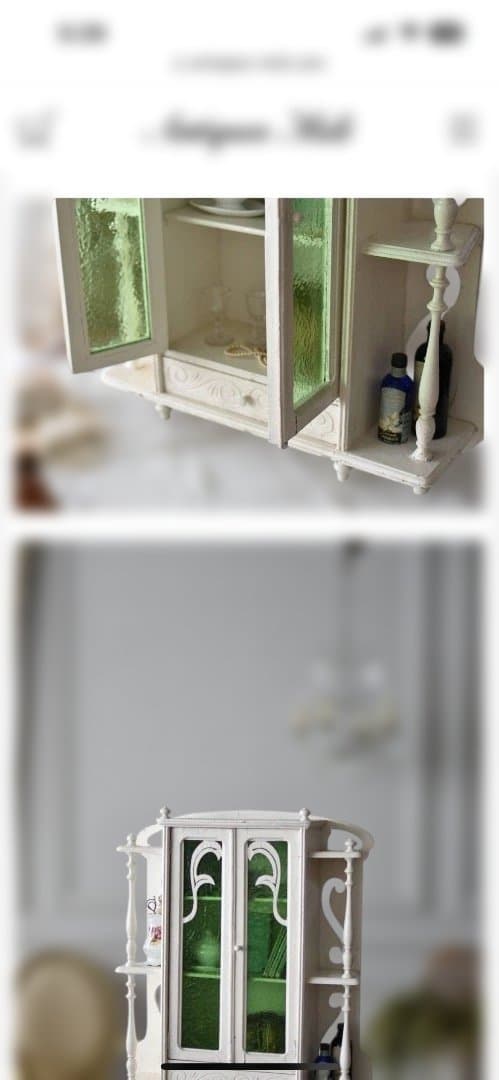 フランスアンテ－クガラスキャビネット