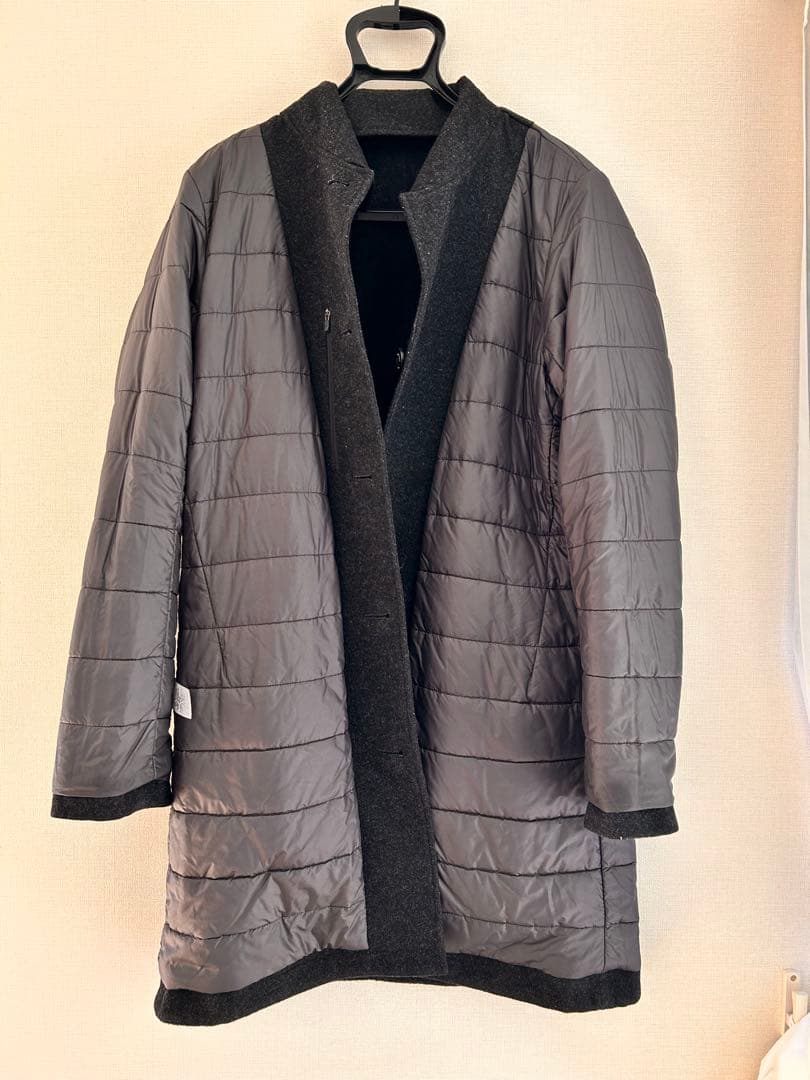 【美品】mont-bell ウールビジネスコート／キルティング裏地・高保温仕様