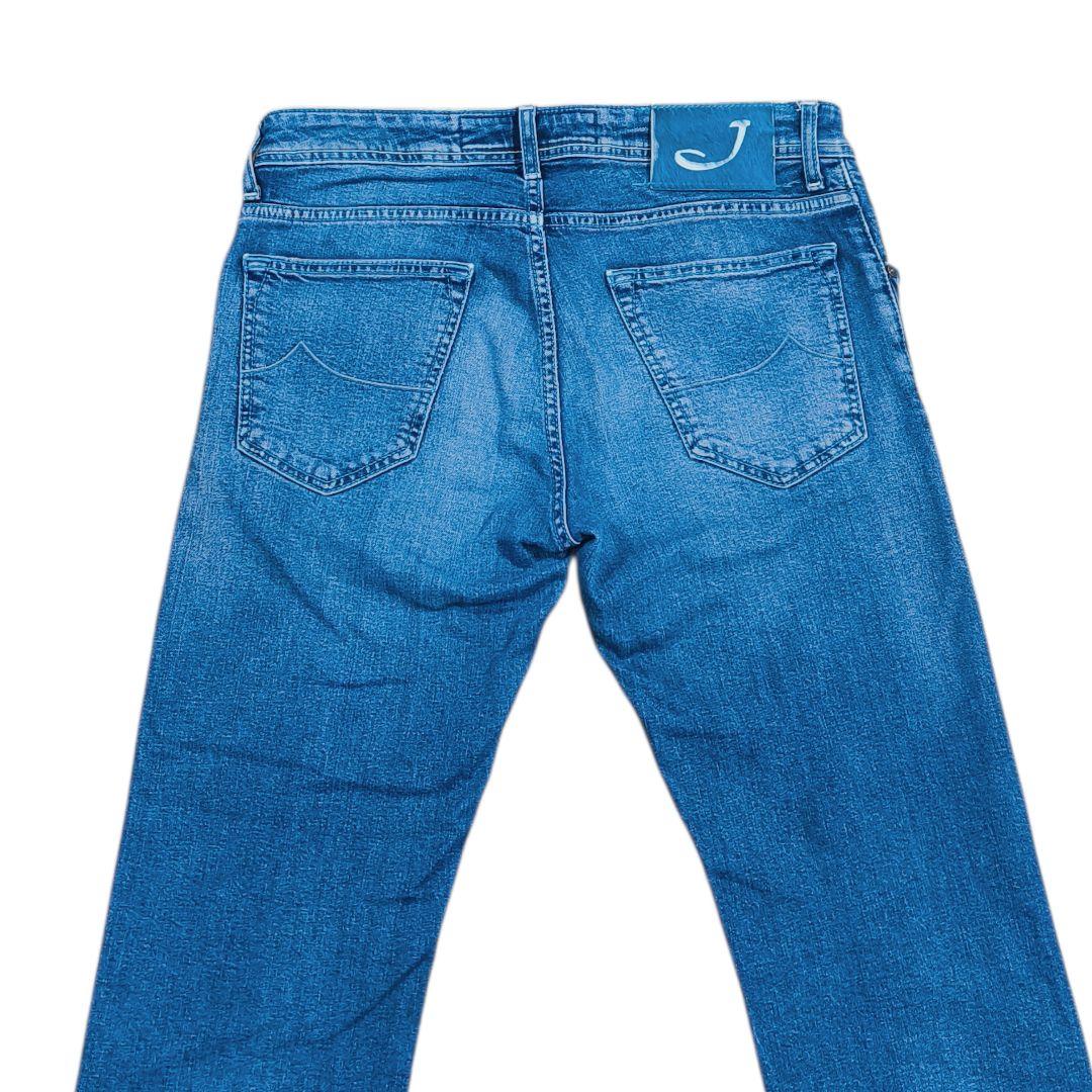 ヤコブコーエン PW622 ストレートジーンズ w32　インディゴブルー 伸縮性