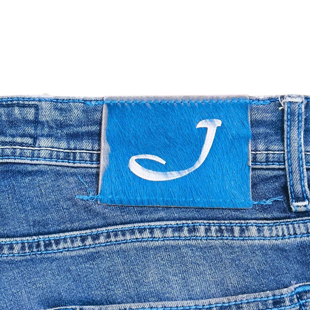 ヤコブコーエン PW622 ストレートジーンズ w32　インディゴブルー 伸縮性