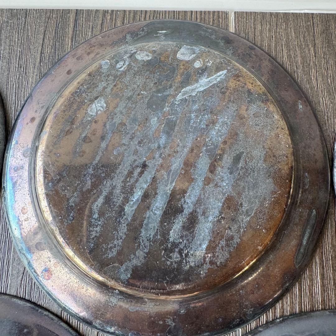 銀製？　食器　小皿　5枚　重量392g