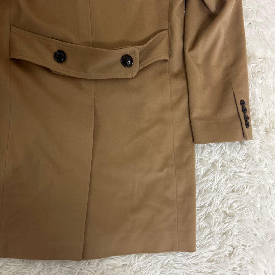 【美品】カシミヤ混　ロロピアーナ × 麻布テーラー チェスターコート キャメル