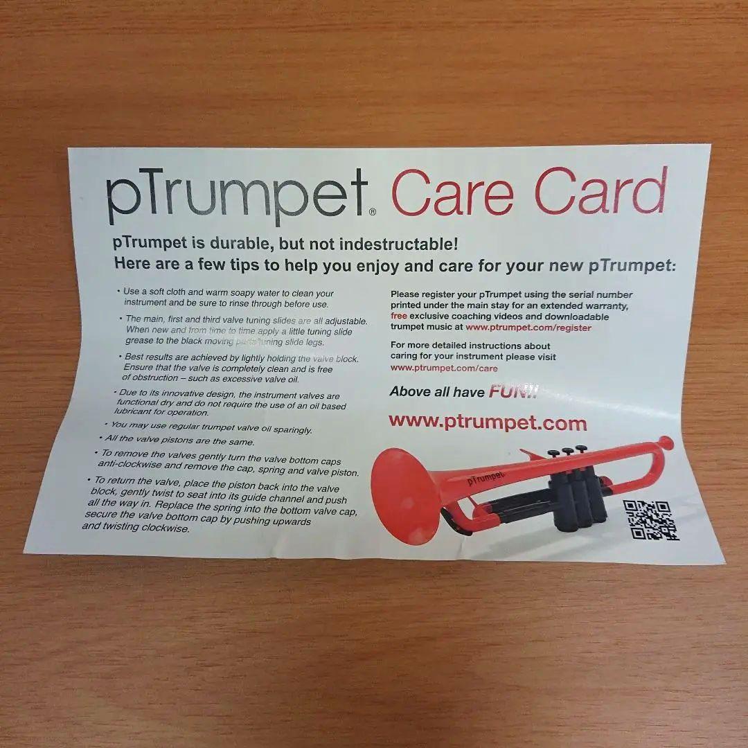 pTrumpet プラスチックトランペット ピートランペット 楽器 レッド 赤