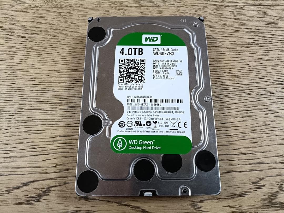 内蔵型ハードディスクドライブ WD Green 4TB HDD WD40EZRX WD Green 4TB IntelliPower 3.5