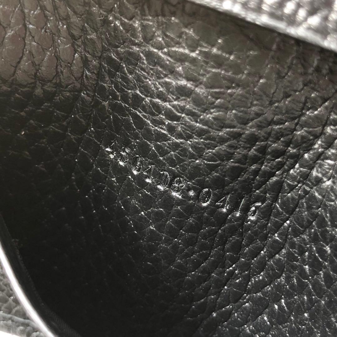 新品 GUCCI キーケース 6連 レザー　GGマーモント　ダブルG ブラック