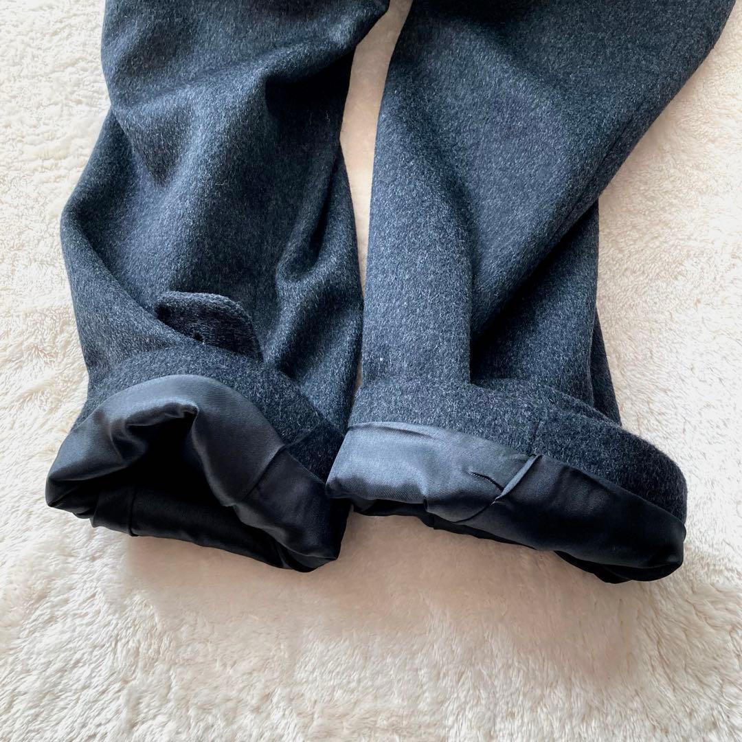 上質 美品 OX RAM カシミヤ100 コート ステンカラー 比翼 ビジネス