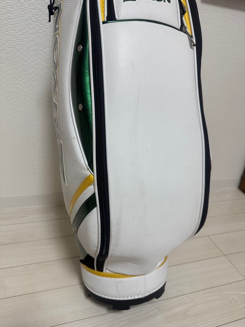 SRICONキャディバッグ ホワイト/グリーン/イエロー