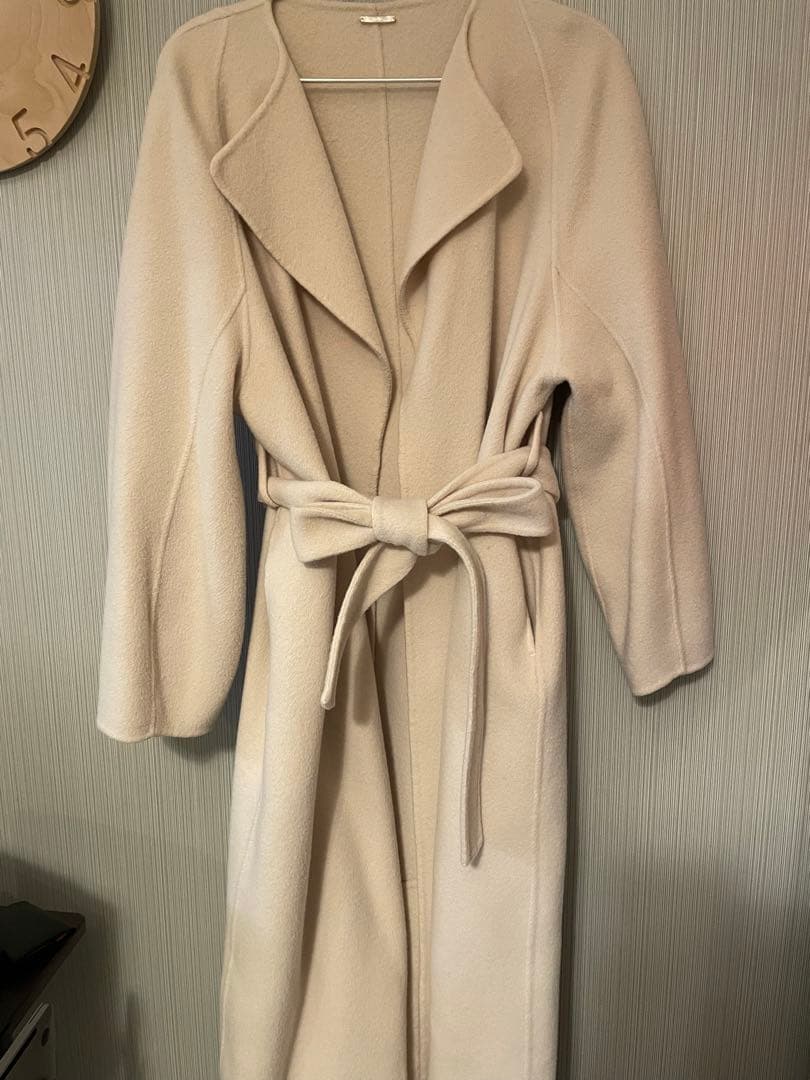 SNIDEL ウールロングコート　アイボリー