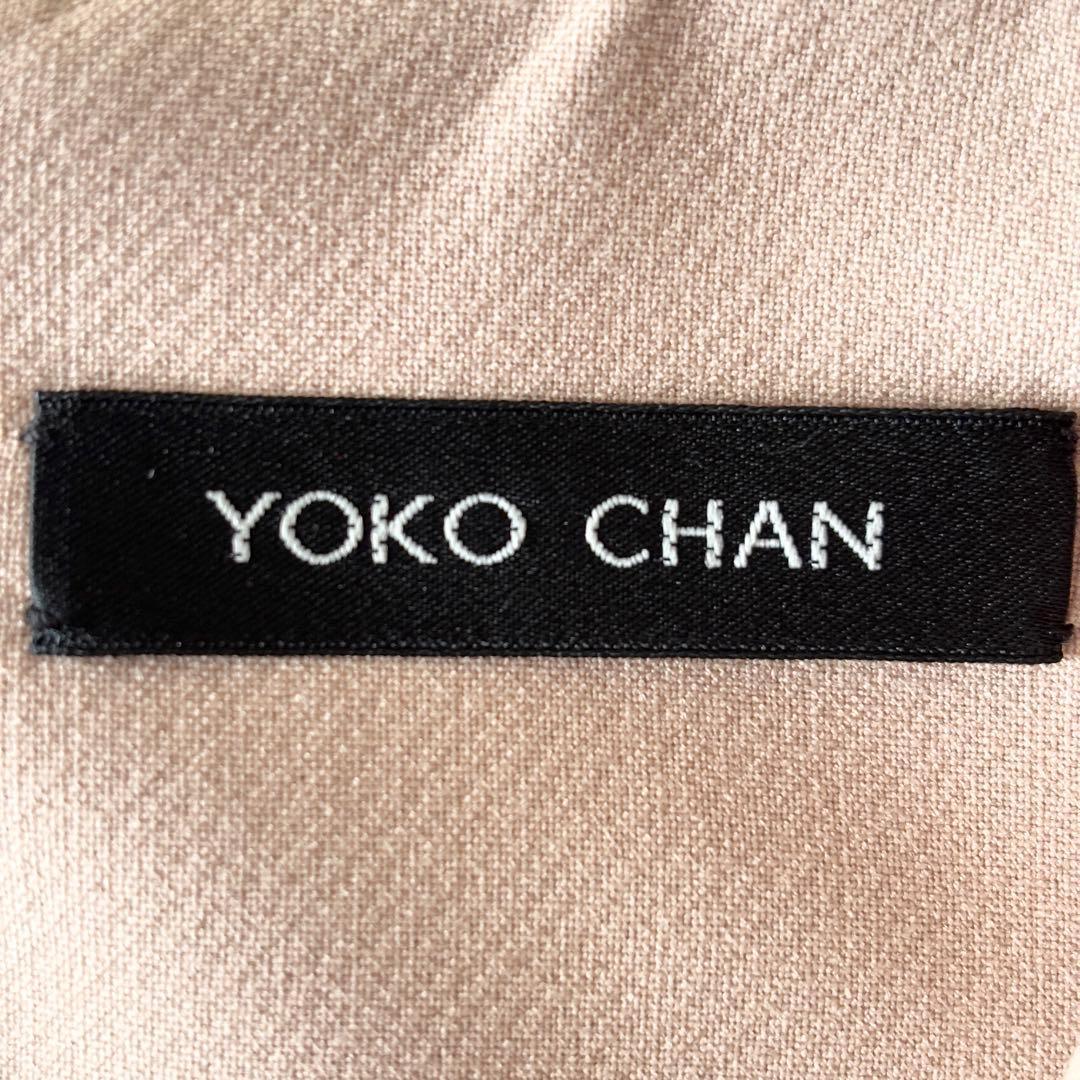 極美品✨️ヨーコチャン ノースリーブワンピーススリットラインドレス 38 ピンク