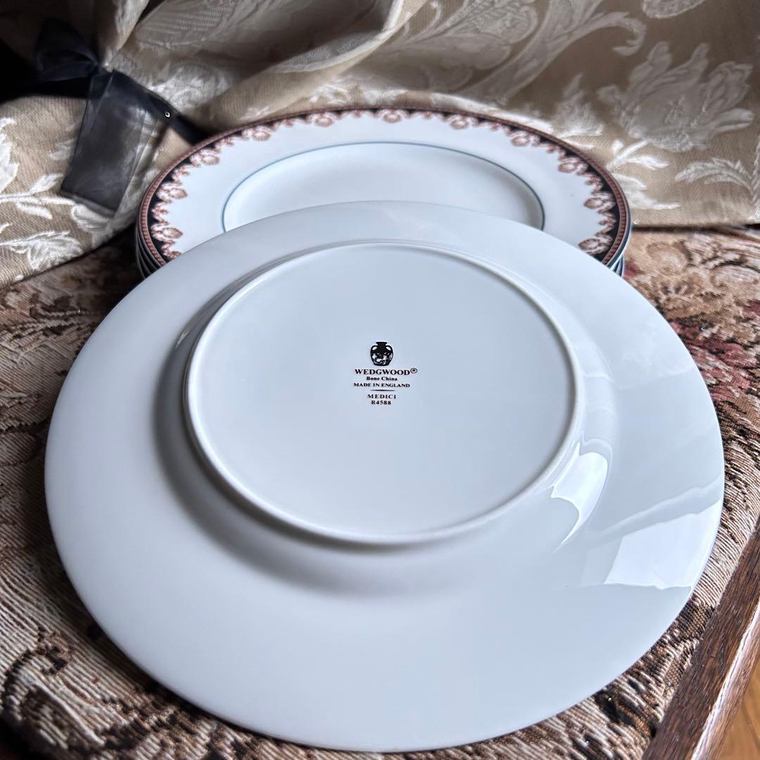 英国製 黒壺 【MEDICI】デザートプレート 5枚