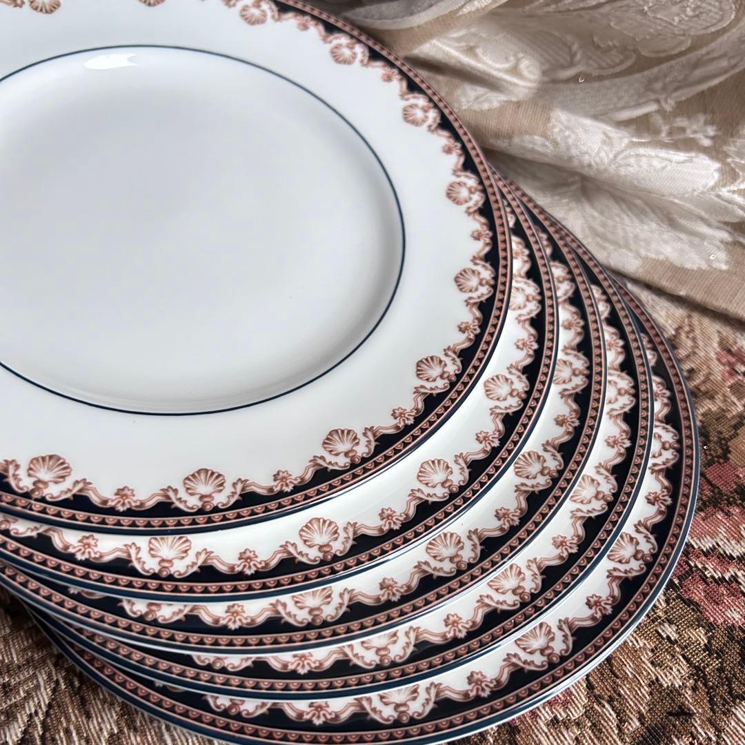 英国製 黒壺 【MEDICI】デザートプレート 5枚