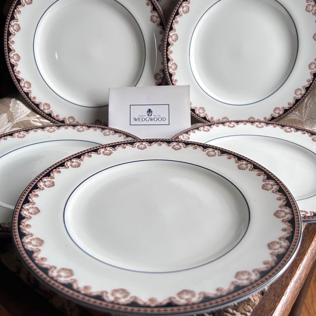 英国製 黒壺 【MEDICI】デザートプレート 5枚