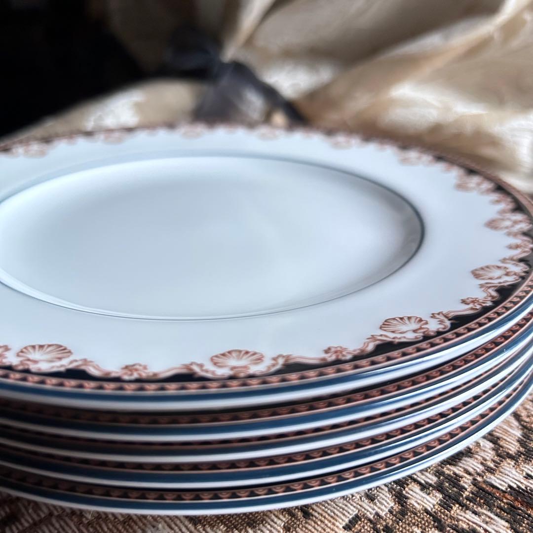 英国製 黒壺 【MEDICI】デザートプレート 5枚