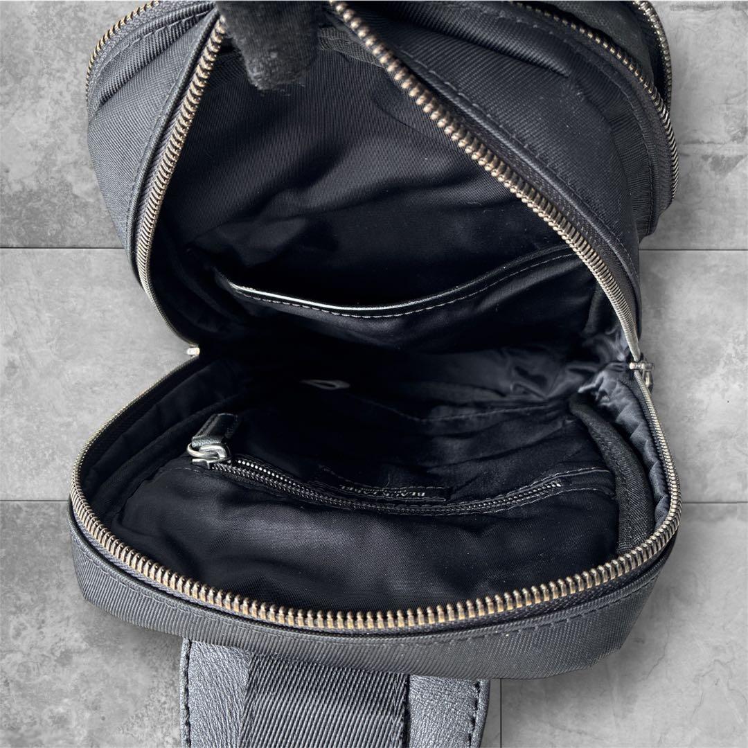 ブラックレーベル クレストブリッジ ボディバッグ ワンショルダー ノバチェック