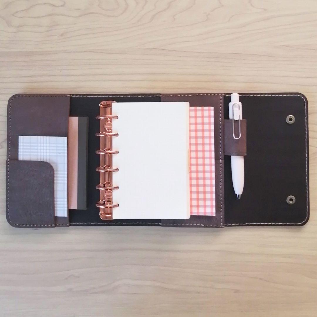 ミニ6 システム手帳 チョコ