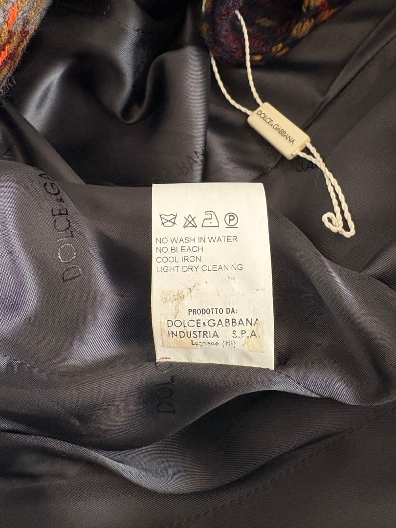 Dolce & Gabbana チェック柄コート