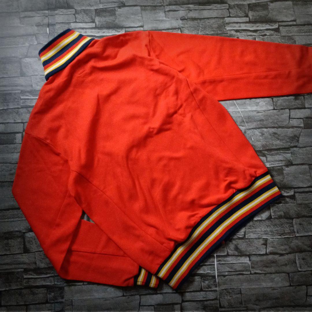 00ｓ☆アディダスジャージ ハイネック リブライン 刺繍ロゴ 万国旗タグ Y2K