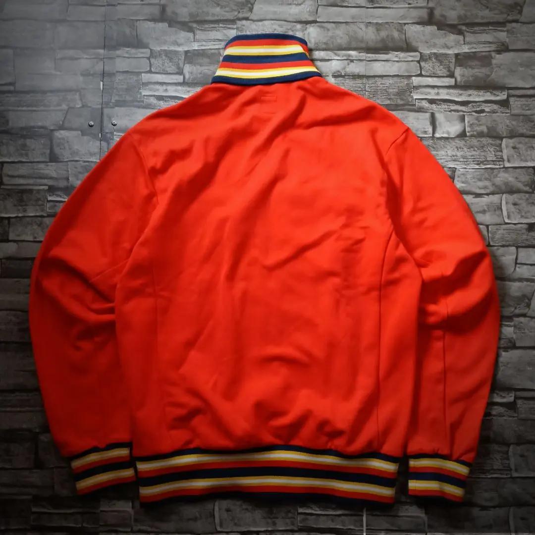 00ｓ☆アディダスジャージ ハイネック リブライン 刺繍ロゴ 万国旗タグ Y2K