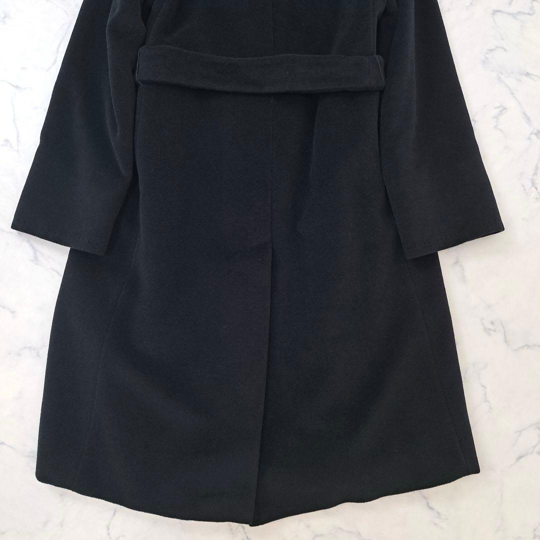 美品★マックスマーラ 高級アンゴラ混 ベルテッドコート ベルト ロングコート