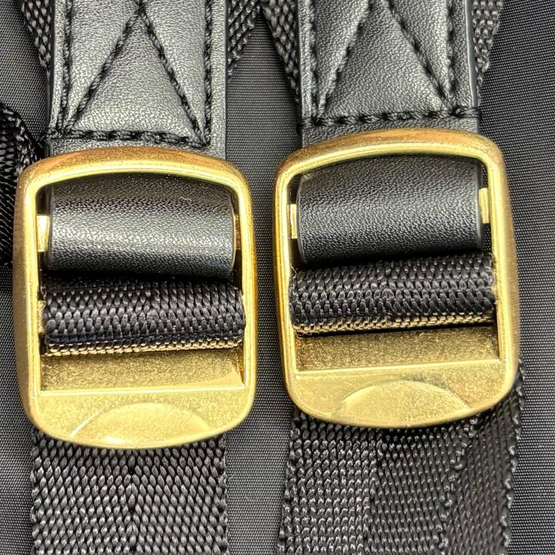 美品✨トリーバーチ リュックサック A4可 多収納 軽量 ナイロン ブラック