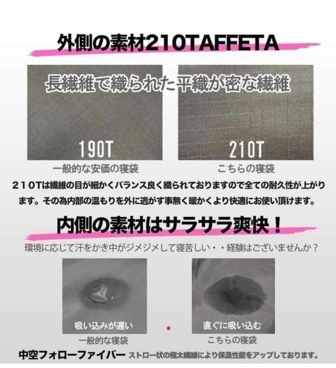 新品未使用 フルスペック 封筒型寝袋 -15℃ コヨーテ ベージュ 冬用