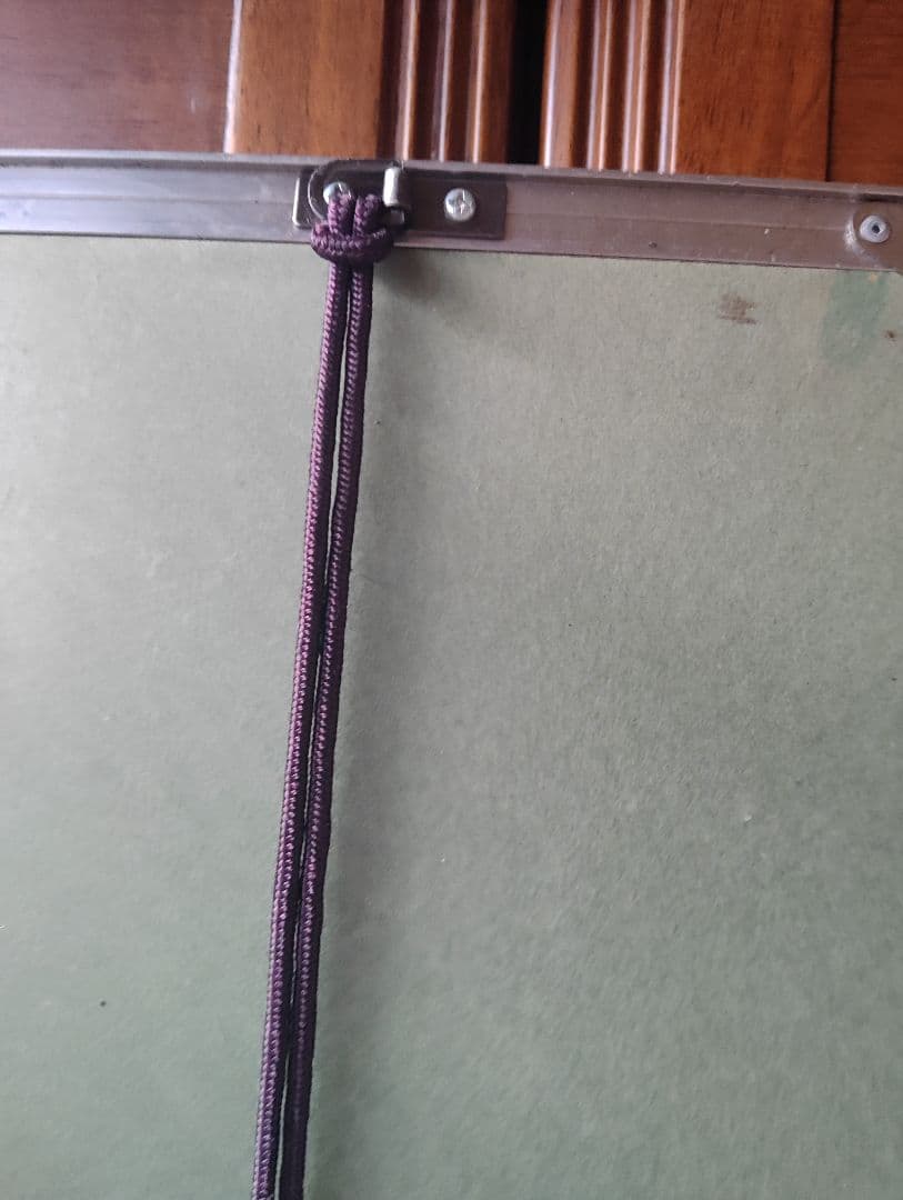 お買い得！書道用額縁　展示用紐付き　浮かし額　箱使用感あり　中古美品