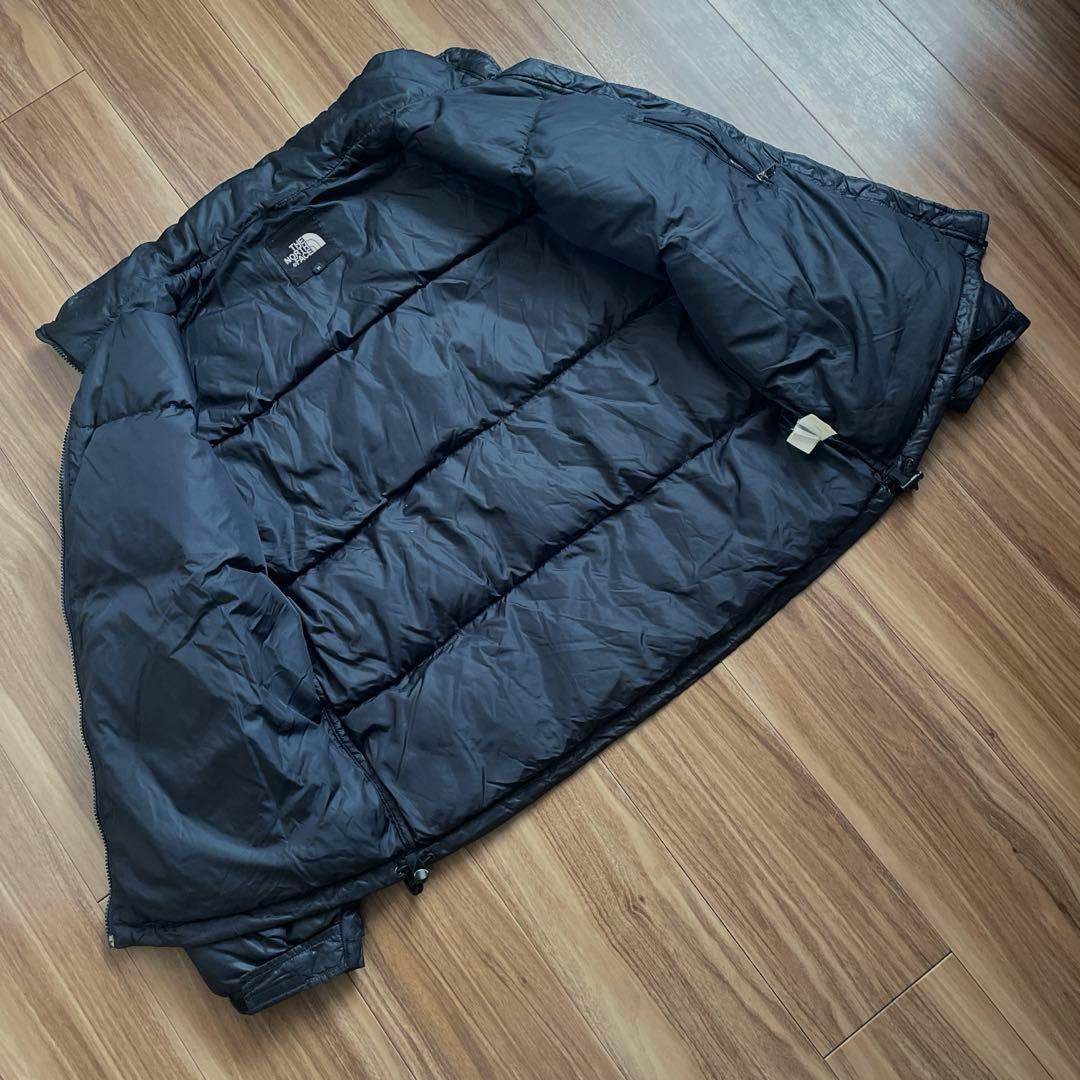 Mノースフェイス700フィルブラック黒ヌプシダウンジャケット