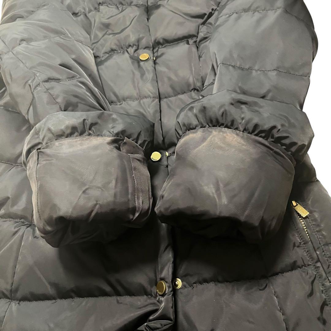 EPOCA フォックスファー付き ブラック ダウンコート　38サイズ