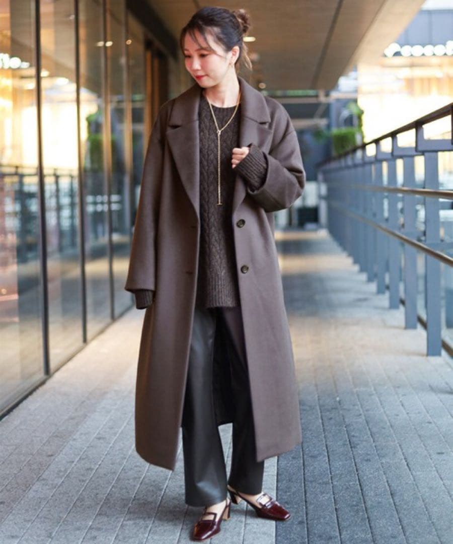 ■ SUPER120 オーバーチェスターコート　ジャーナルスタンダードレサージュ