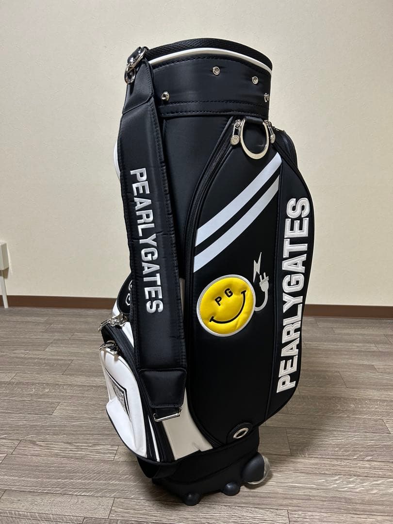 PEARLY GATES スマイリーフェイス キャディバッグ キャスター付 - メルカリ