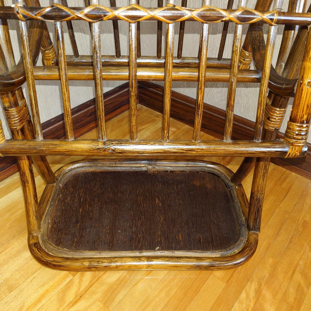 ラタン製マガジンラック ブラウン【匿名配送】 - メルカリ